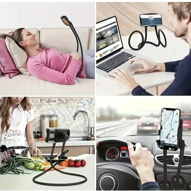 Lazy Neck Mobile Holder, Flexible Mobile Phone Holder, 360 Degree Adjustable Hanging Bendable Lazy Holder, Multifunction Universal Long Arm Bracket, Universal Cell Phone Hanging Stand, Adjustable 360 Degree Phones Holder Stand