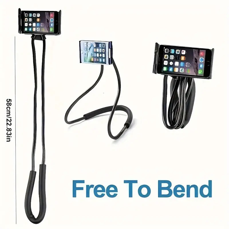 Lazy Neck Mobile Holder, Flexible Mobile Phone Holder, 360 Degree Adjustable Hanging Bendable Lazy Holder, Multifunction Universal Long Arm Bracket, Universal Cell Phone Hanging Stand, Adjustable 360 Degree Phones Holder Stand