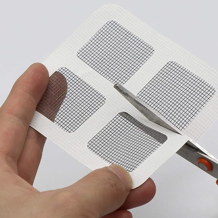 Window Net Mesh Sticker, Self Adhesive Hair Drain Sticker, Window Screen Repair Tape, Multifunctional Floor Drain Patch, Anti Blocking Wires Patch, Kitchen Bathroom Shower Sticker