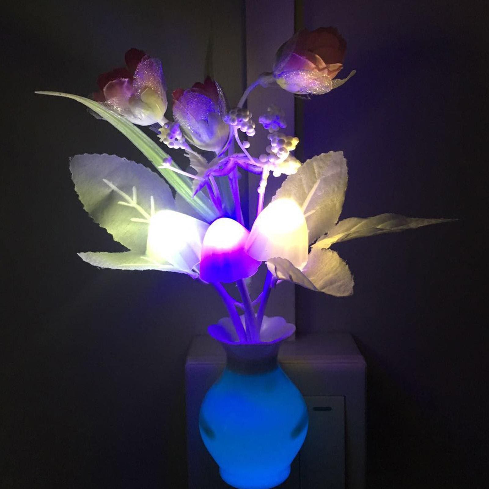 Led Pot Lamp, Mini Colorful LED Night Lights, Creative Sensor Lamp for Home, Room Decoration RGB Novelty Night Lamp