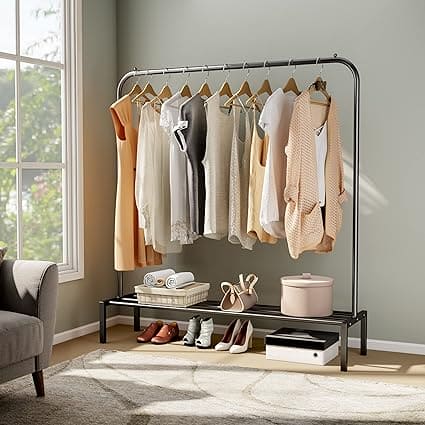 Amazing Iron Coat Rack Clothes Hanger, Floor Stand Drying Rack