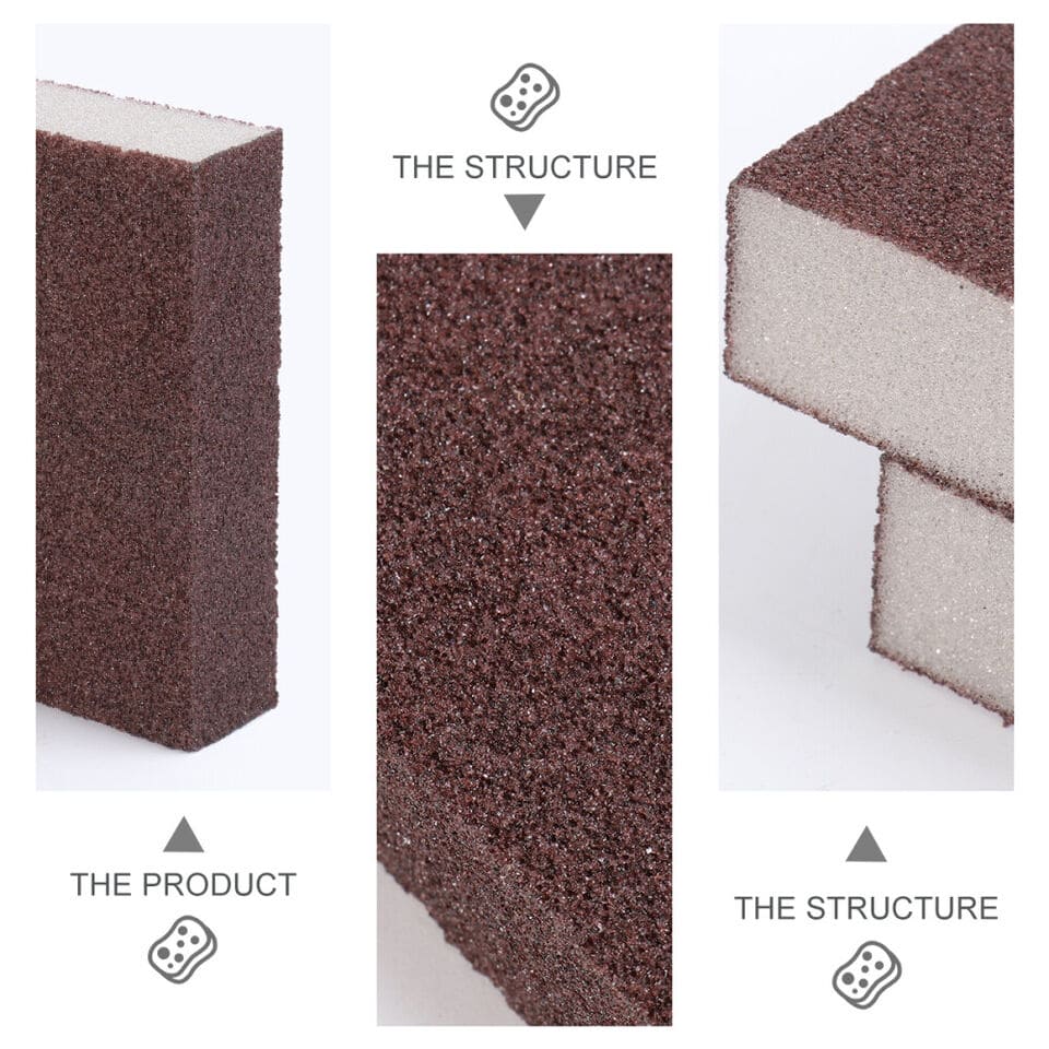 Rust Remover Sponge, Kitchen Sand Paper Sponge, Multifunctional Corundum Sponge, Stone Pot Cleaning Brush, Nano Emery Sponge, Multipurpose Abrasive Sanding Sponge