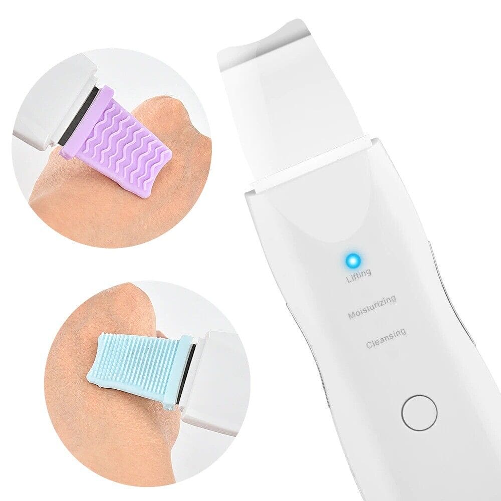 Shovel Skin Scrubber, Deep Vibrate Facial Cleaner, Ultrasonic Face Spatula, Peeling Blackhead Remover Facial Massager, Facial Skin Ultrasonic Scrubber, Cavitation Vibration Peeling Massager, Acne Blackhead Remover, Deep Clean Beauty Instrument Device