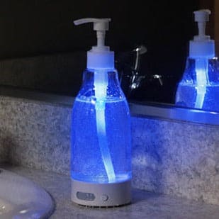 LED Soap Dispenser, 7 Soothing Color Hand Sanitizer, Automatic Liquid Soap Dispenser, Sensor Soap Dispenser, Night Light Soap Dispenser For Kitchen Bathroom, Liquid Containers Bottle With Night Light, Plastic Hand Soap Dispensers