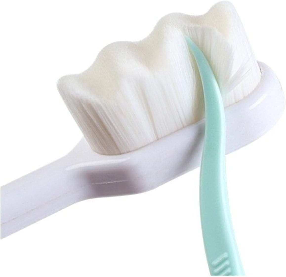 Wave Nano Bristle Toothbrush, Ultra Fine Soft Toothbrush, Oral Hygiene Tools Brush, Manual Dental Oral Care Brush, Adult Teeth Cleaning Toothbrush, Million Nano Bristle Teeth Cleaning Tool, Soft Floss Toothbrush Bristles for Sensitive Gums