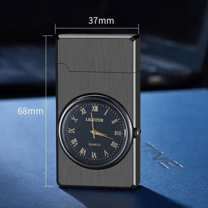 Flame Watch Lighter, Loud Clock Inflatable Windproof Lighter, Metal Turbo Flashlight Lighter, Butane Gas Lighter, Metal Watch Lighter, Cigarette Cigar Lighter, Jet Flame Torch Lighter, Portable Pocket Torch Lighter