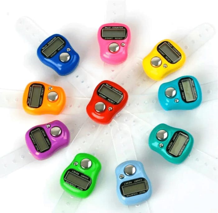 Finger Tasbeeh Counter, Elegant Digital Finger Counter, Islamic Muslim Tasbeeh Prayer Dhikr Counter, Knitting Stitch and Sports Travel Counter