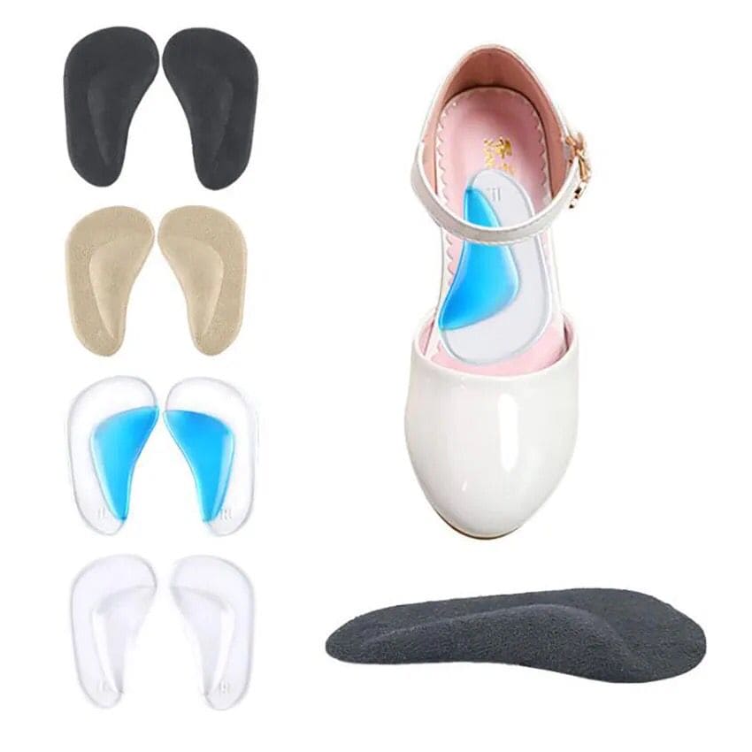 Pair Of High Arch Support Insole, Silicon Flat Foot Corrector, Cushion Insert Gel Orthopedic Pad, Orthopedic Arch Support Insole, Wedge Shoe Insert for Women Men, Reusable Arch Inserts for Plantar Fasciitis