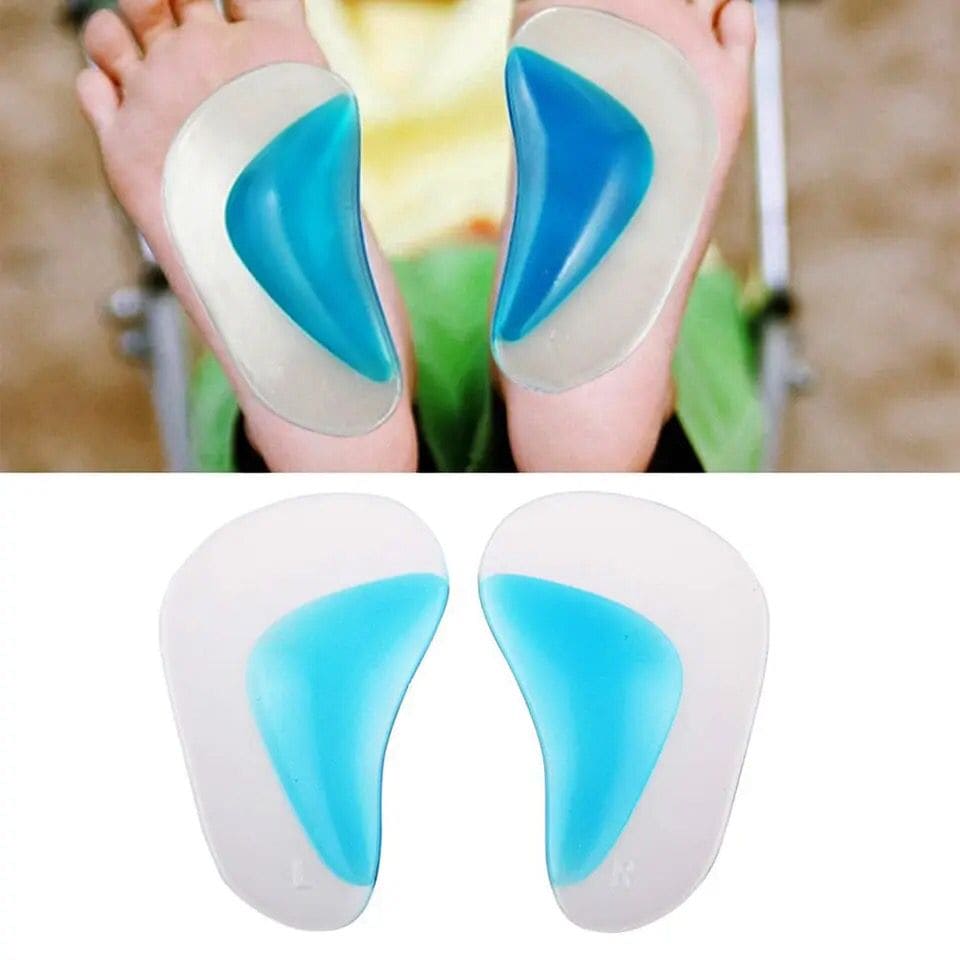 Pair Of High Arch Support Insole, Silicon Flat Foot Corrector, Cushion Insert Gel Orthopedic Pad, Orthopedic Arch Support Insole, Wedge Shoe Insert for Women Men, Reusable Arch Inserts for Plantar Fasciitis