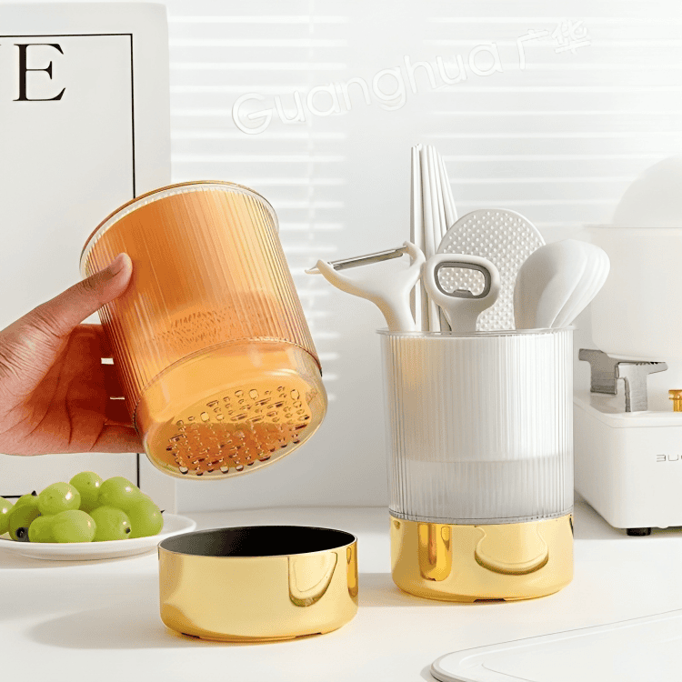 3 Grid Oprah Chopstick Holder, Kitchen Cutlery Storage Rack, Chopsticks Spoon Rack, Standing Plastic Storage Container, Household Kitchen Tableware Storage Holder Box, Multifunctional Kitchen Cutlery Holder