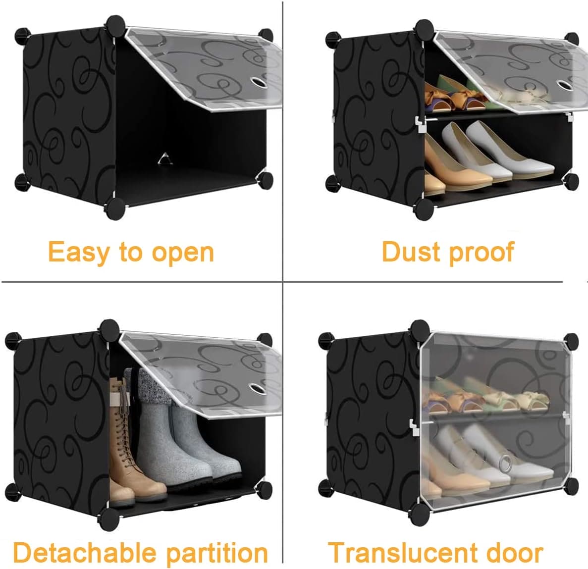 Portable Shoe storage Rack, Shoes Cabinet for Space Saving, DIY Slippers Tower Rack, Storage Cabinet Stand for Footwear