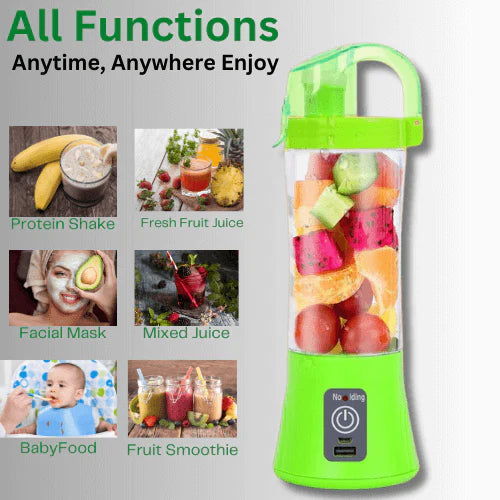 Portable Sipper Blender, Automatic Vegetable Fruit Juice Maker Cup, 380ml Blender Juicer Cup, Electrical Mini Juice Blender, Multifunction Mixer Fruit Smoothie Blender, Portable Cordless Fruit Juicer, Mini USB Blender, Home Cup Blender