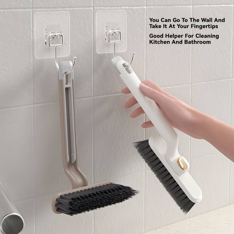 Rotating V Shaped Cleaning Brush, 2 In 1 Cleaning Brush Clip Tool, Bathroom Kitchen Shower Floor Cleaner Brush, Dead Angled Gap Cleaning Brush, Multifunctional Bathroom Tile Brush, Floor Gab Cleaning Brush