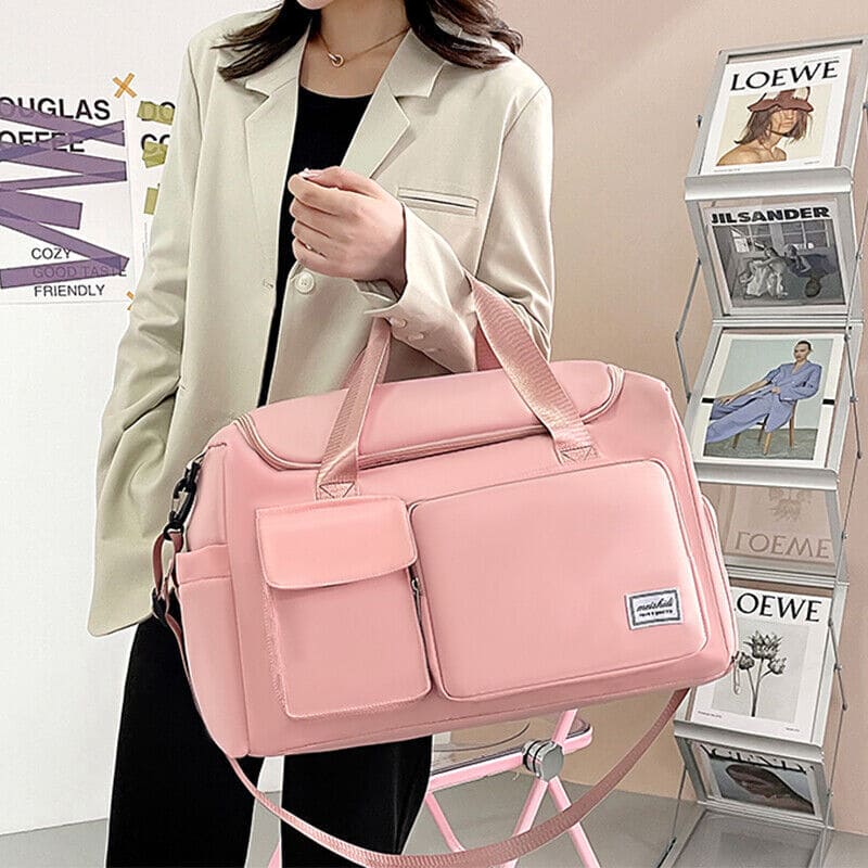 Personal Sports Duffle Bag, Large Capacity Travel Luggage Bag, Multifunctional Trip Splash Proof Luggage Bag, Men Women Fashion Shoulder Bag, Multi Pockets Waterproof Shoe Cabinet Bag