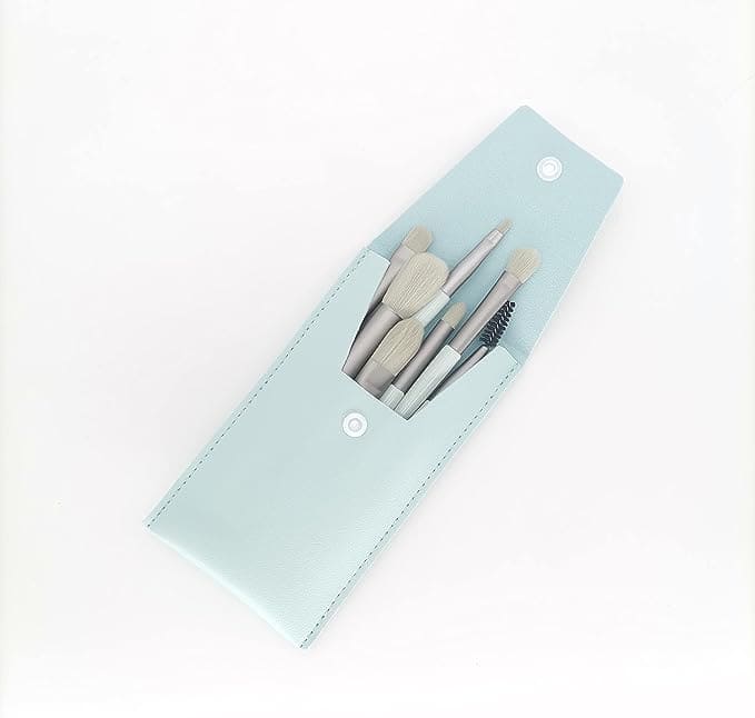 Set Of 8 Professional Makeup Brushes, Mini Travel Portable Soft Makeup Brushes, Soft Fluffy Makeup Brush Set, Foundation Blush Powder Eyeshadow Concealer Tools with Bag