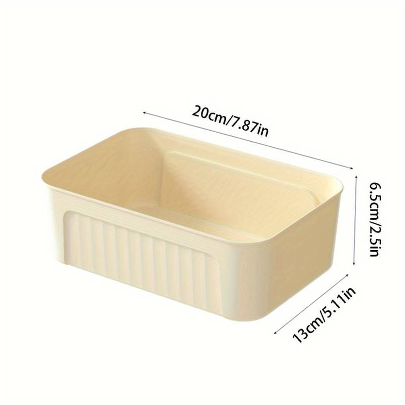 Mini Organizer Basket, Household Large Capacity Sorting Box, Multifunction Sundries Sorting Box, Plastic Toiletries Storage Basket, Home Office Organizer