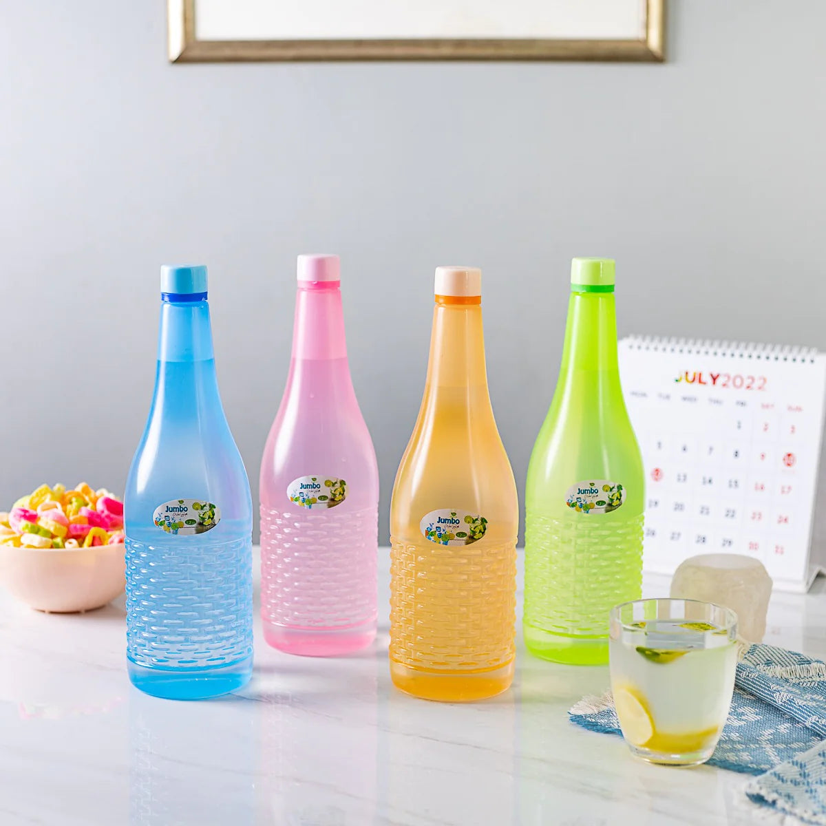 Jumbo Water Bottle, 1.2L Super Cool Water Drink Bottles, Fridge And Refrigerator Water Bottles