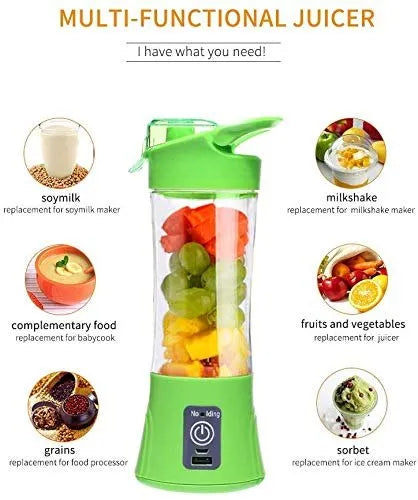 Portable Sipper Blender, Automatic Vegetable Fruit Juice Maker Cup, 380ml Blender Juicer Cup, Electrical Mini Juice Blender, Multifunction Mixer Fruit Smoothie Blender, Portable Cordless Fruit Juicer, Mini USB Blender, Home Cup Blender