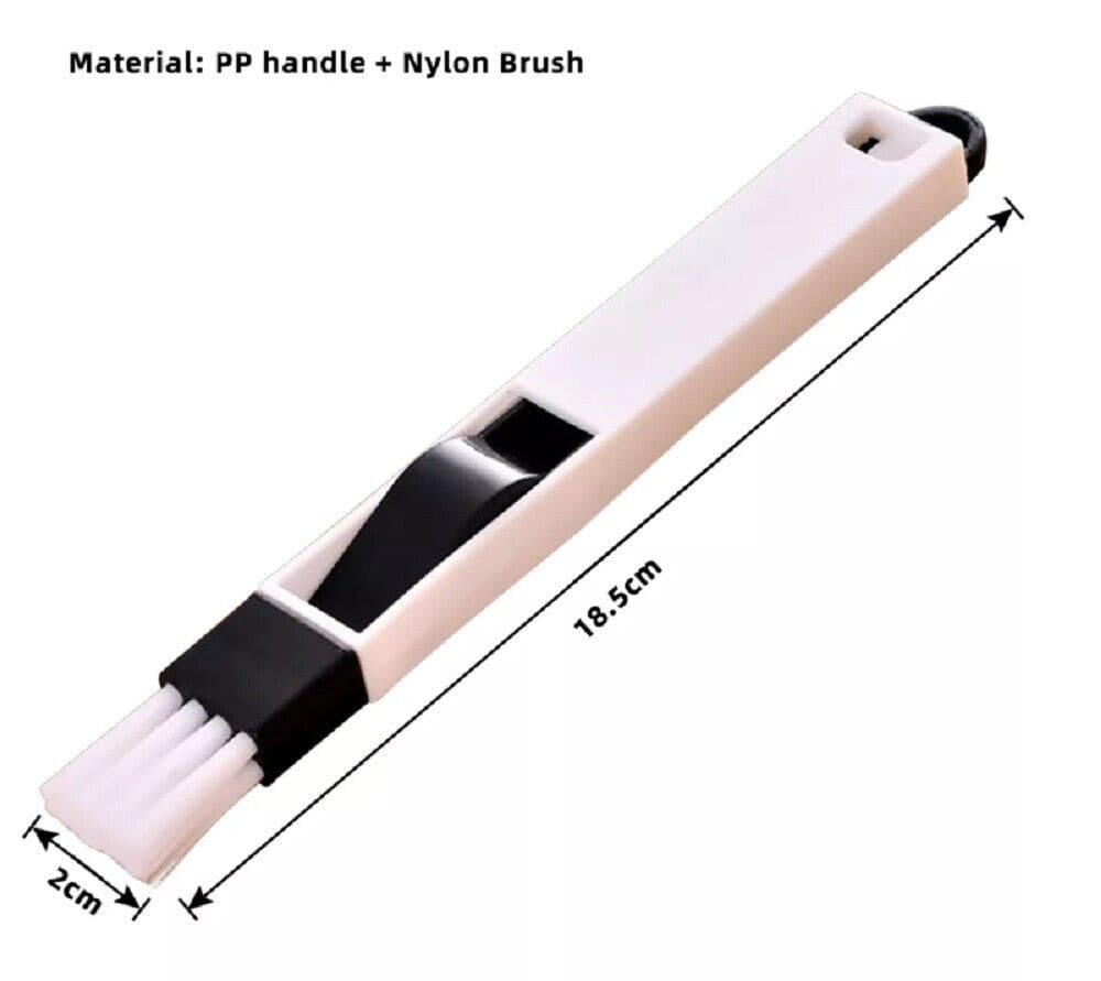 Track Cleaning Brush, 2 In 1 Groove Clean Brush, Dust Cleaning Brush With Mini Dustpan, Multipurpose keyboard Cleaning Brush, Computer Window Cleaning Brush, Nook Cranny Dust Shovel Window Cleaner, Slot Screen Keyboard Drawer Cleaning Brush