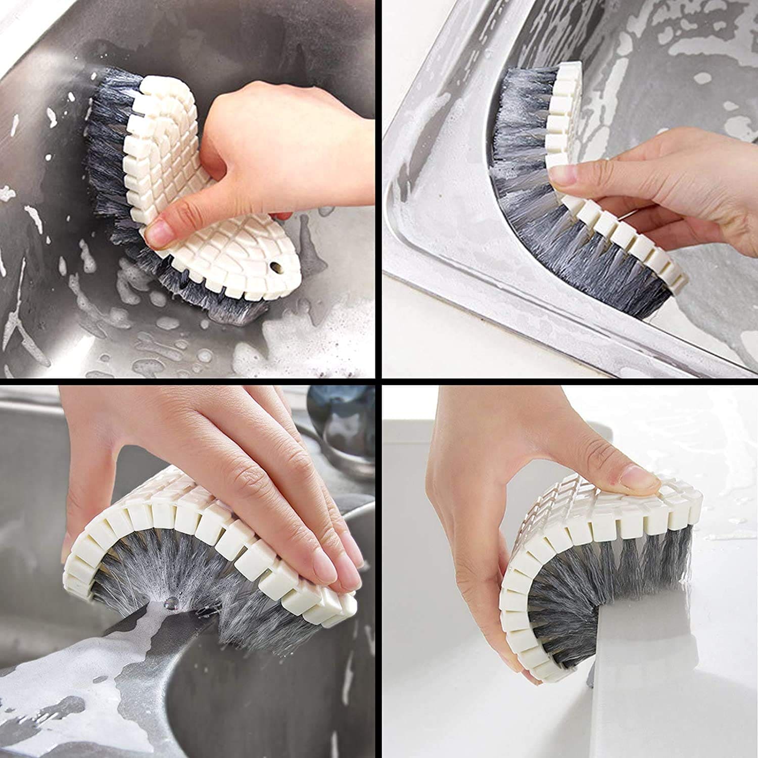 Bendable Sink Cleaning Brush, Multifunctional Flexible Laundry Cleaning Brush, Kitchen Pot Cleaner Brush, Home Kitchen Bathroom Cleaner Tool, Wall Ceramic Tile Floor Cleaning Brush