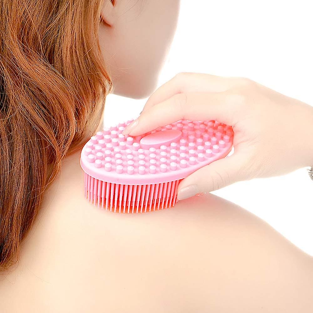 Silicon Baby Shower Brush, Soft Body Bath Wash Brush, Double-Sided Body Brush, Skin Exfoliating Loofah Brush, Shower Bath Body Brush