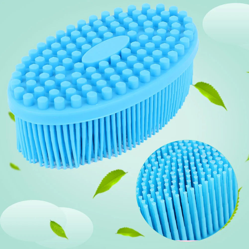 Silicon Baby Shower Brush, Soft Body Bath Wash Brush, Double-Sided Body Brush, Skin Exfoliating Loofah Brush, Shower Bath Body Brush