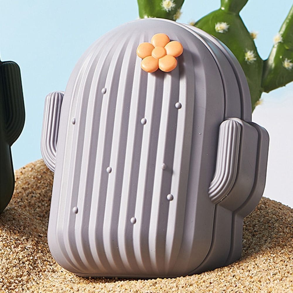 Cactus Soap Dish With Lid, Double Layer Draining Soap Box, Mushy Travel Soap Container, Fashionable Soaps For Bathroom And Kitchen