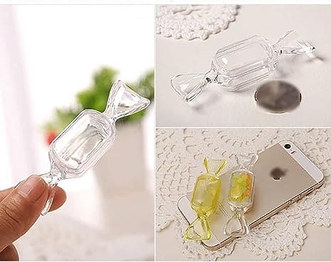Candy Shaped Storage Box, Mini Clear Jewelry Case for Storage, Transparent Small Items Jewelry Pills Pack, Mini Jewelry Organizer, Multipurpose Mini Item Organizer, Travel Plastic Beads Jewelry Storage