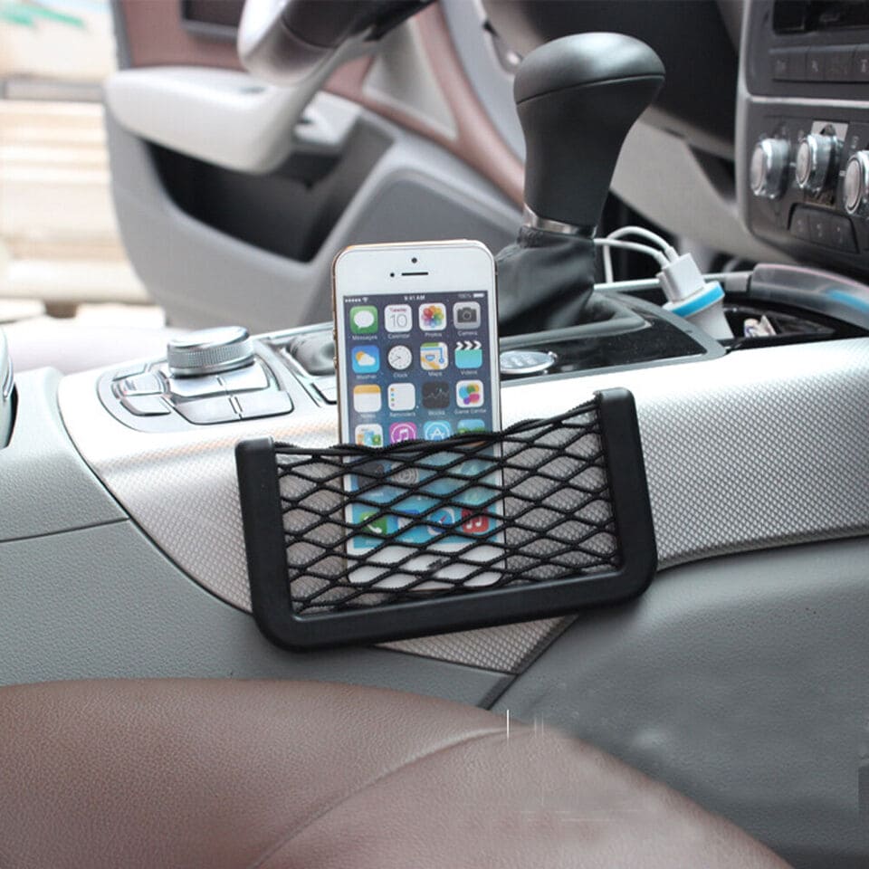 Car Net Storage Pocket, Universal Car Seat Mesh Pocket, Nice Car Network Side Back Pocket, Mesh Netting Chart Pocket, Bus Hall Backrest Rear Cargo Net Framed, Multifunction Net Pocket Organizer