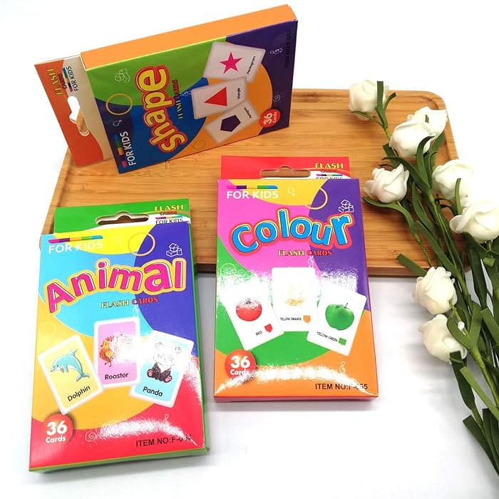 English Word Learning Flash Card For Kids, Visual Stimulation Cards for Toddlers, Cartoon Flashcards for Newborn Babies Kids, Fun Learning and Educational Kids Cards, Memory Training Learning Cards, Montessori Baby Learning Cards