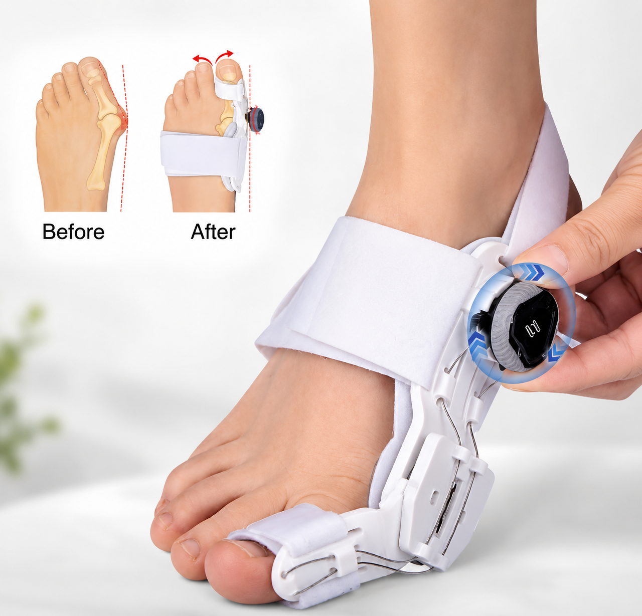 Adjustable Big Toe Straightener Support, Universal Adjustable Big Toe Corrector, Professional Bunion Correction Foot Brace
