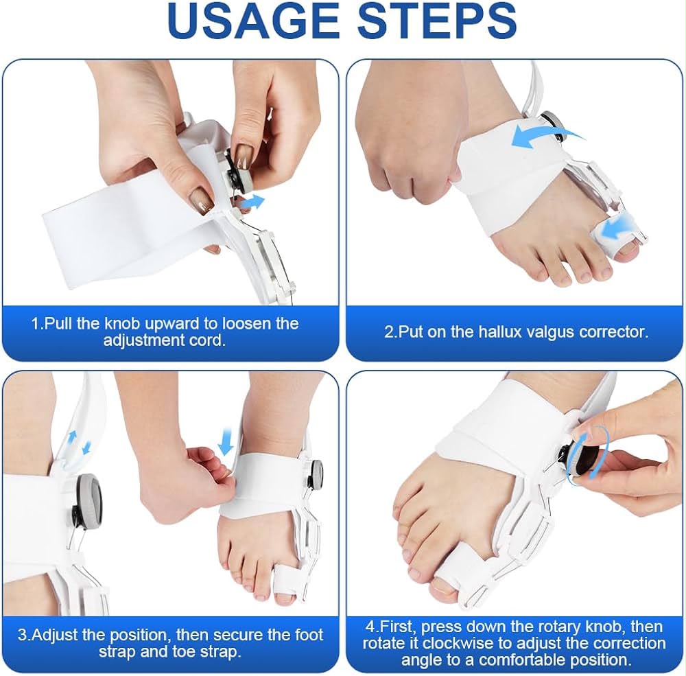 Adjustable Big Toe Straightener Support, Universal Adjustable Big Toe Corrector, Professional Bunion Correction Foot Brace