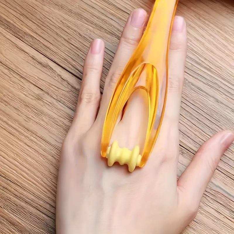 Hand Finger Massager, Double Rubber Roller Massager, Elastic Dual Roller Joint Massager, Finger Joint Hand Roller, Hand Blood Circulation Massage Roller, Multifunctional Finger Massager Device