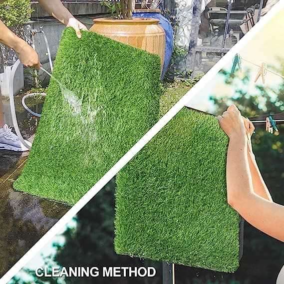 Artificial Grass Door Mat, Outdoor Anti Shedding Turf Rug, Multipurpose Home Entryway Scraper Doormat, Fake Grass Carpet Mat, DIY Balcony Dining Room Kitchen Backyard Grass Mat, Turf Grass Front Door Mats