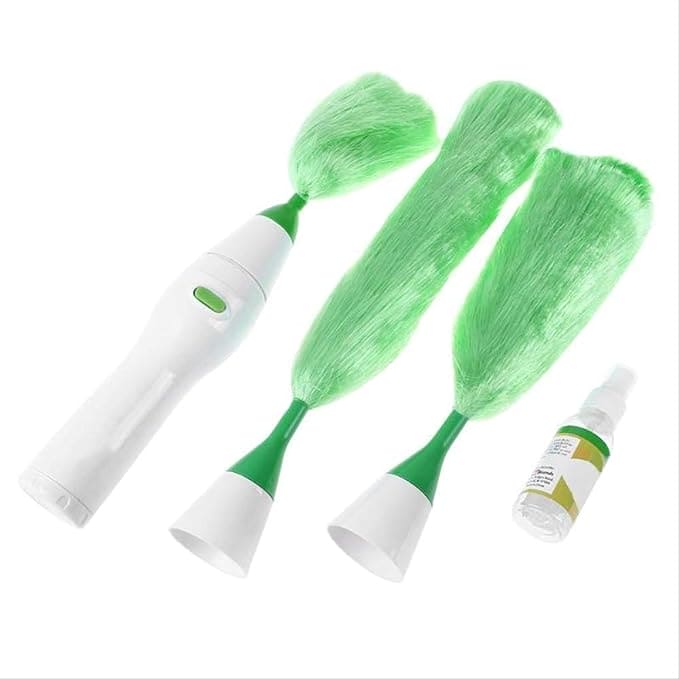 Electric Rolling Duster, Adjustable Electric Go Dusters, Multifunctional Electronic Motorized Cleaning Brush Set, Multipurpose Feather Duster, Duster Feather Dust Cleaner Brush for Home, Office, Car