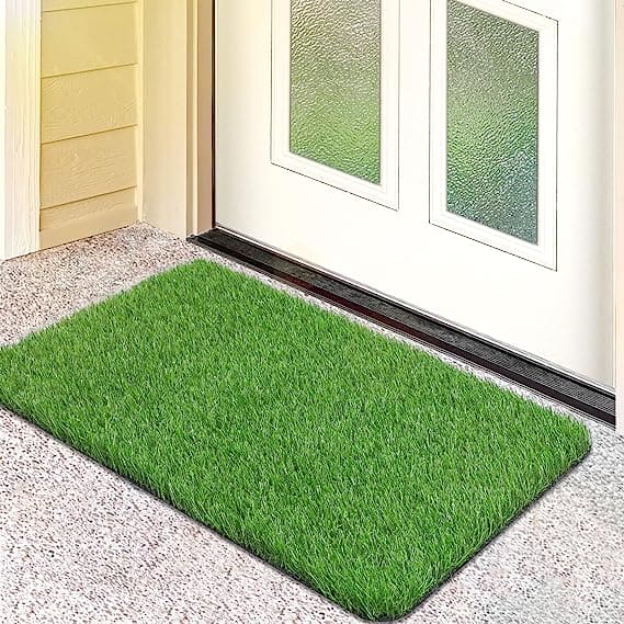 Artificial Grass Door Mat, Outdoor Anti Shedding Turf Rug
