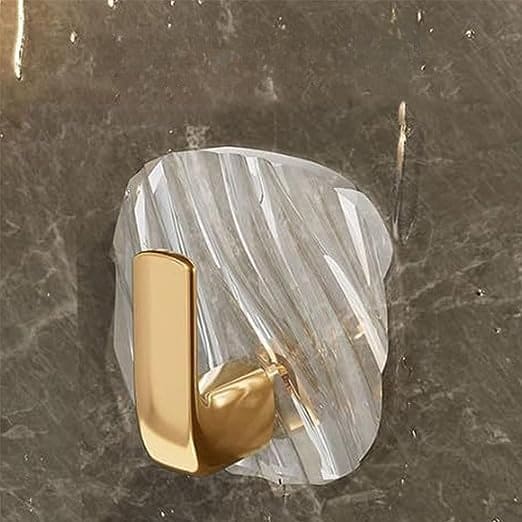 Square Luxury Key Hanger, Self Adhesive Acrylic Hooks, Punch Dree Light Luxury Hook, Kitchen Bathroom Storage Hanger, Multifunctional Door Organizer, Non Punching Sticky Hook, Multipurpose Kitchen Bathroom Hooks