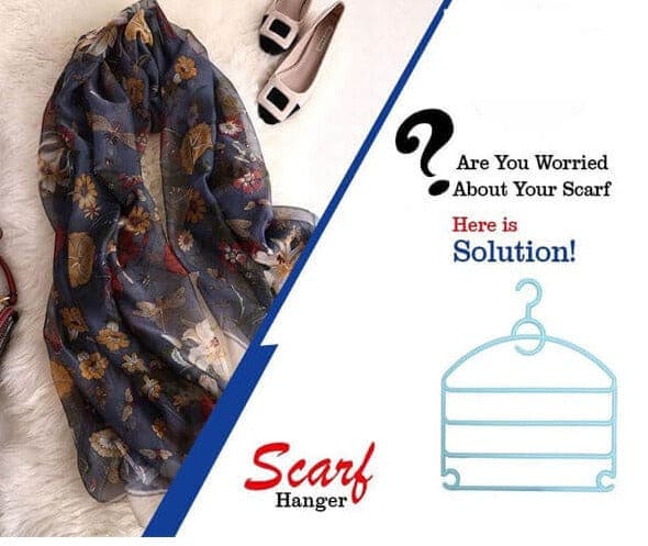 Imperial 4 Layer Scarf Hanger, Multi Layer Hanger For Clothes, Multipurpose Magic Hanger