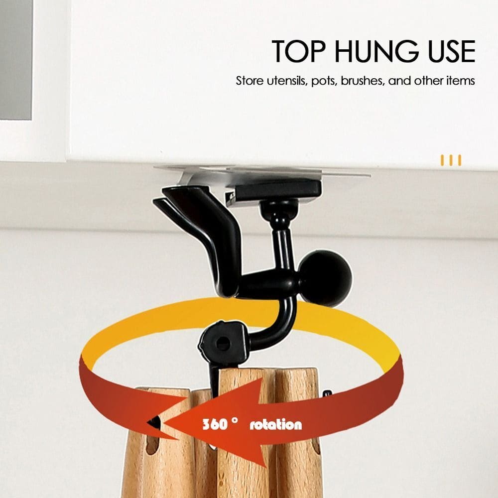 Little Man Claw Hook, Cabinet Wall Top Hook, 360° Rotatable Claw Hook, Dual Purpose Small Humanoid Hook, Traceless Shelf Sticky Hook, Kitchen Utensil Hanger Wall Hanger Hook, Multipurpose Self Adhesive Holder, Bathroom Kitchen Household Hanging Rack