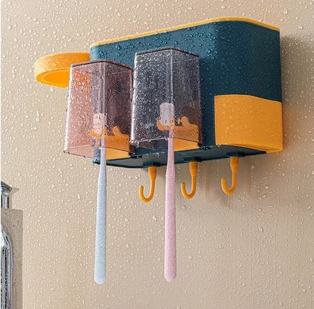 All Set Organizer Shelf, Wonderful Bathroom Storage Rack, Nail Less Hair Dryer Toothbrush Holder, Multipurpose Punch storage Shelf