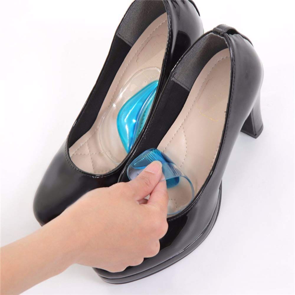 Pair Of High Arch Support Insole, Silicon Flat Foot Corrector, Cushion Insert Gel Orthopedic Pad, Orthopedic Arch Support Insole, Wedge Shoe Insert for Women Men, Reusable Arch Inserts for Plantar Fasciitis