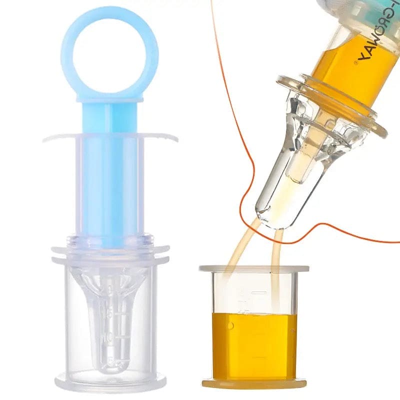 Baby Kids Smart Medicine Dispenser, Needle Feeder Squeeze Medicine Dropper, Pacifier Baby Feeder, Baby Medicine Dispenser, Baby Syringe Feeder, Newborn Dropper Medicine Feeder, Anti-Choke Baby Medicine Feeder, Liquid Push Medicine Dispenser