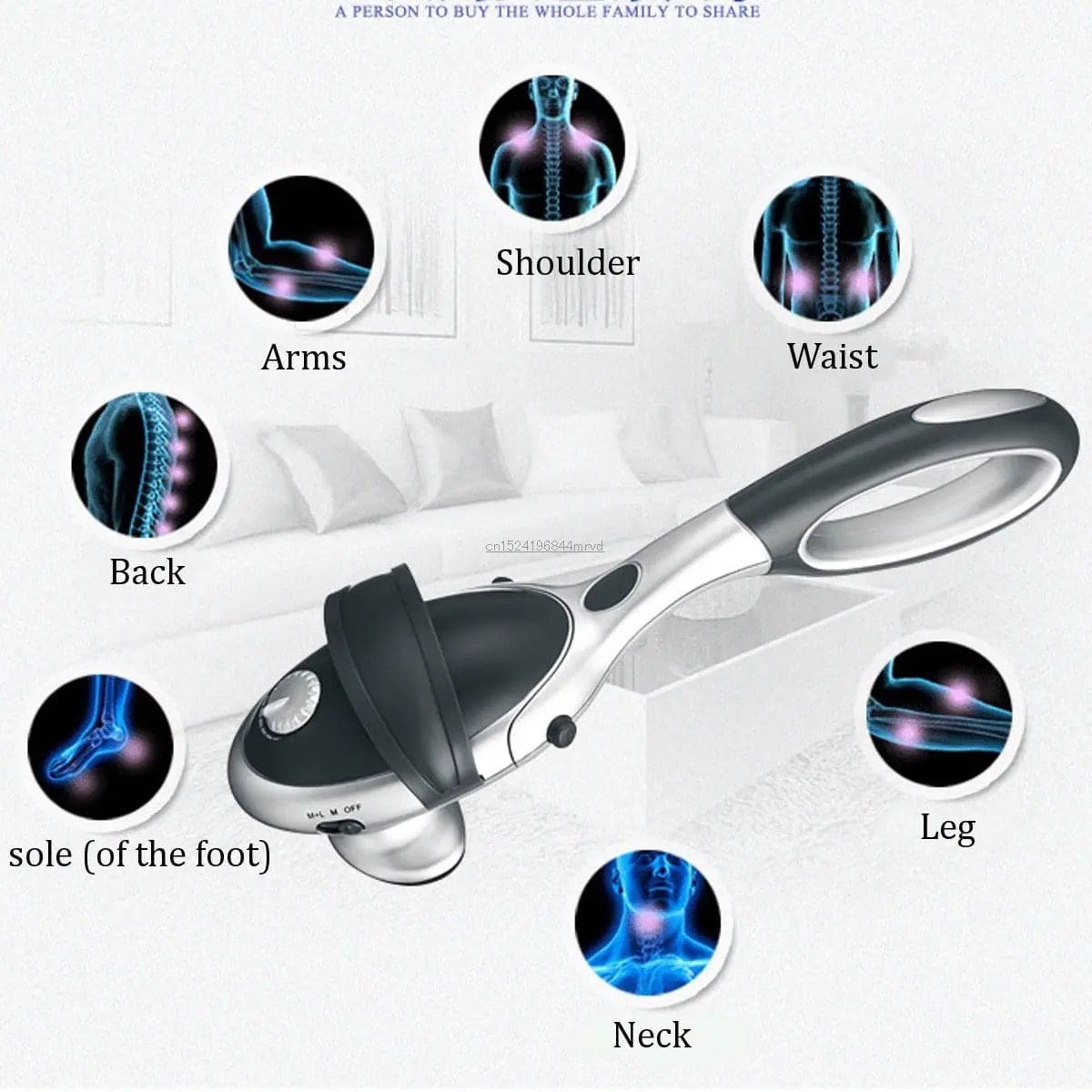 Infrared Electric Massager, Body Heated Massager Stick, Waist Cervical Massager, Handhelds Body Neck Back Massager, Multifunctional Body Massage Hammer, Intensive Tapping Massager
