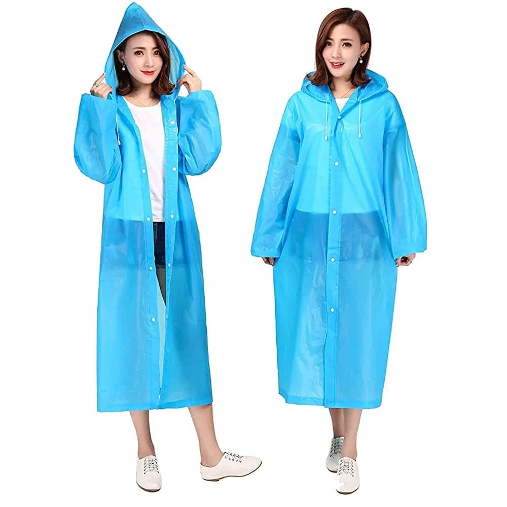 Raincoat Waterproof Hooded Rain Coat Cover Transparent Rainwear Poncho  Jacket