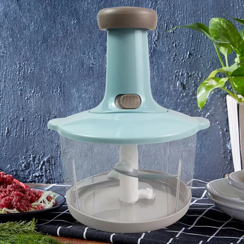 Hand Press Chopper With Handle, Manual Multifunctional Mincer, Mini Food Processor, Manual Vegetable Fruit Cutter Potato Meat Chopper Mixer, Food Grinder Cooking Tools, Express Hand Held Chopper