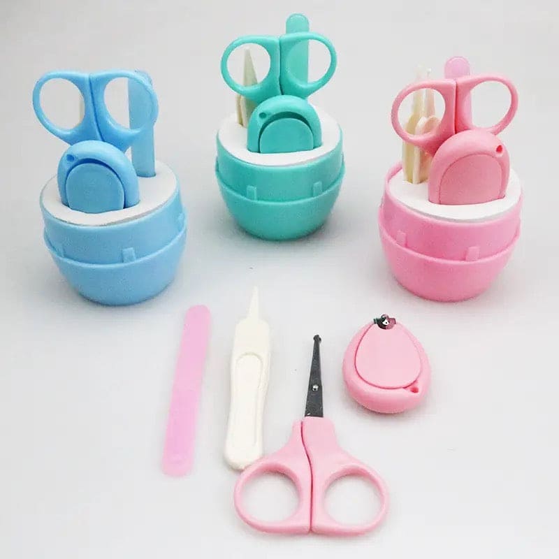 Capsule Baby Manicure Kit, Newborn Baby Nail Scissor, Baby Nail Care Tool Set, Portable Nail Clipper Trimmer With Box, Baby Mini Gromming Kit, Newborn Nail Shell Shear Manicure Kit, Baby Boy Girl Hand Foot Nail Filer Kit