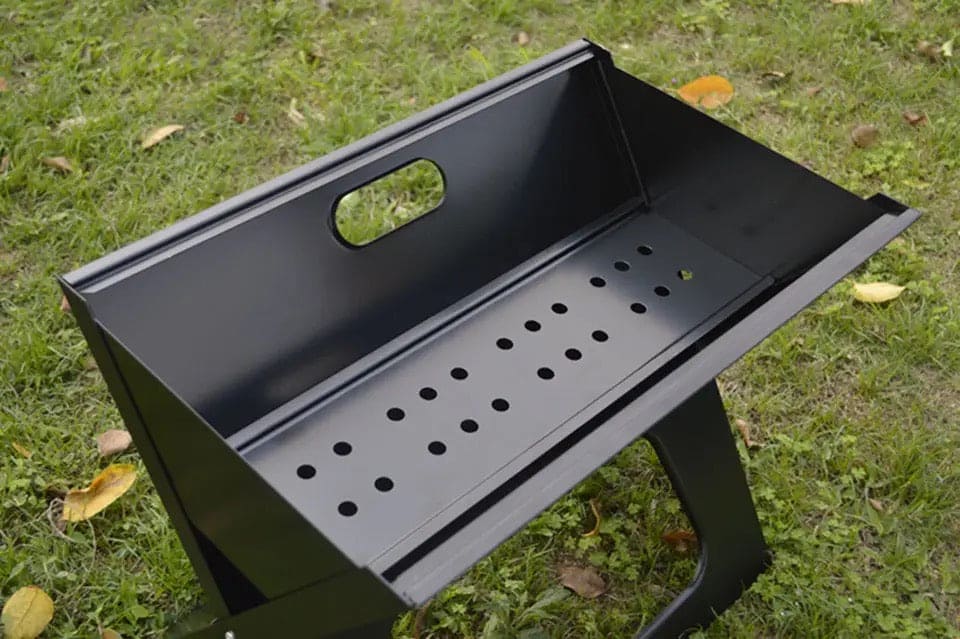 X Shaped Folding BBQ Grill, Stainless Steel Outdoor Camping Picnic Barbecue Grill, Outdoor Charcoal BBQ Grill, Mini Camping Barbecue Rack, Bonfire Grill Stove, Household Charcoal Barbecue Rack, BBQ Large Barbecue Stove