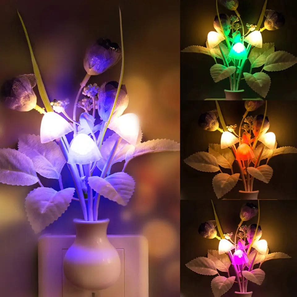 Led Pot Lamp, Mini Colorful LED Night Lights, Creative Sensor Lamp for Home, Room Decoration RGB Novelty Night Lamp
