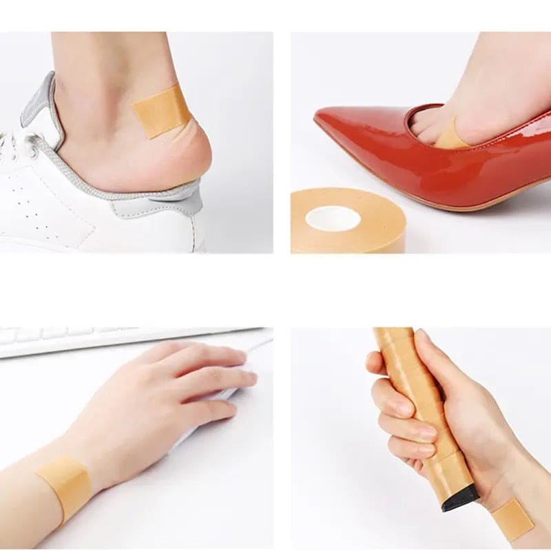 Healing Plaster Tape, Multifunctional Anti Wear Tape, High Heal Feet Pads Sticker, Foam Foot Corn Calluses Toe Finger Protector Tape, Elastic Waterproof Medical Foam Tape, Multifunctional Bandage Adhesive Tape, Skin Care Sticker Heal Grip Tape