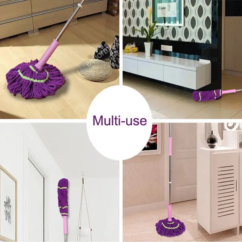 Self Wringing Twist Mop, Microfiber Squeeze Mop, Twisted Swivel Squeeze Mop, Magic Lazy Cleaning Mop, Long Handled Microfiber Floor Mop, Multifunctional Wash Floor Mop, Glass Floors Car Wash Mop